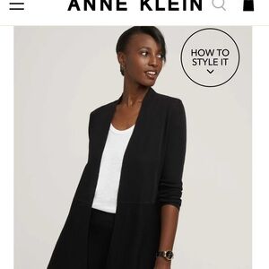 Anne Klein Open Front Cardigan